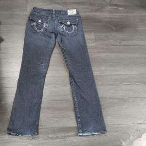 True Religion Dark Blue Boot Cut Jeans